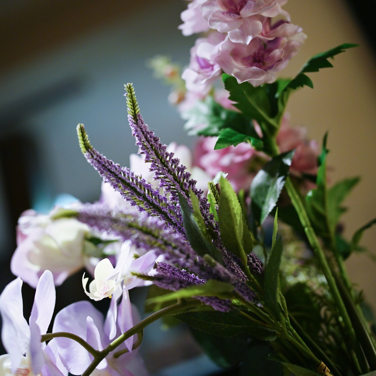 28" Faux Perennial Lavender Stem