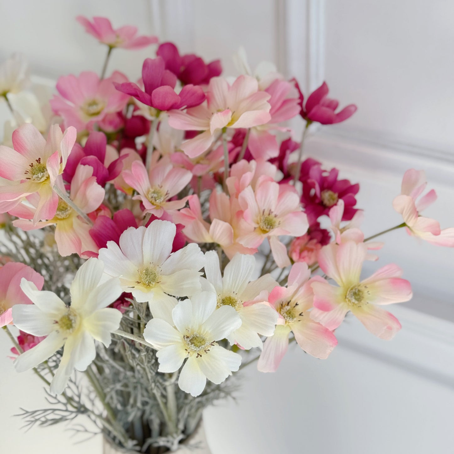 23" 6-Head Cosmos Wild Flower Stem
