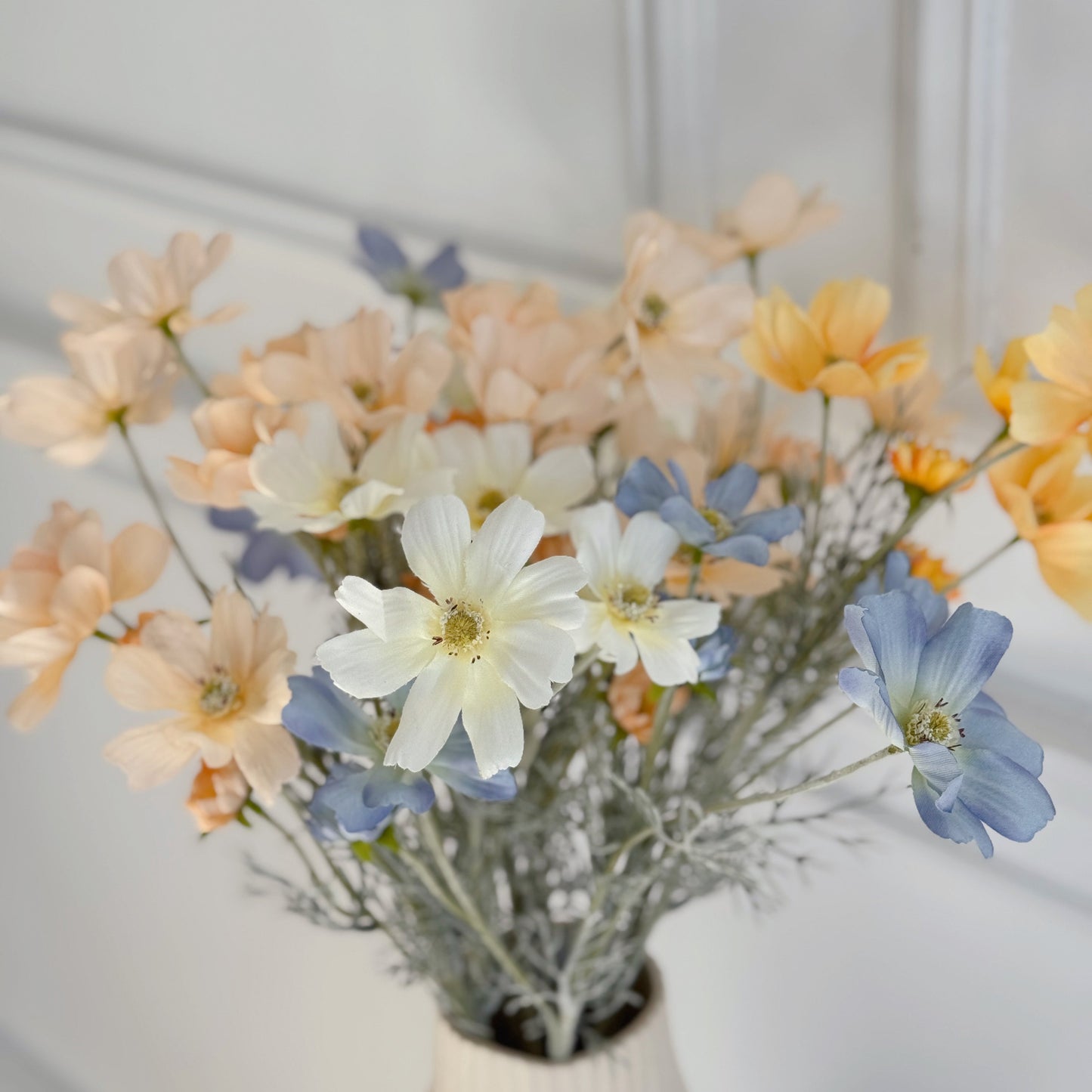 23" 6-Head Cosmos Wild Flower Stem