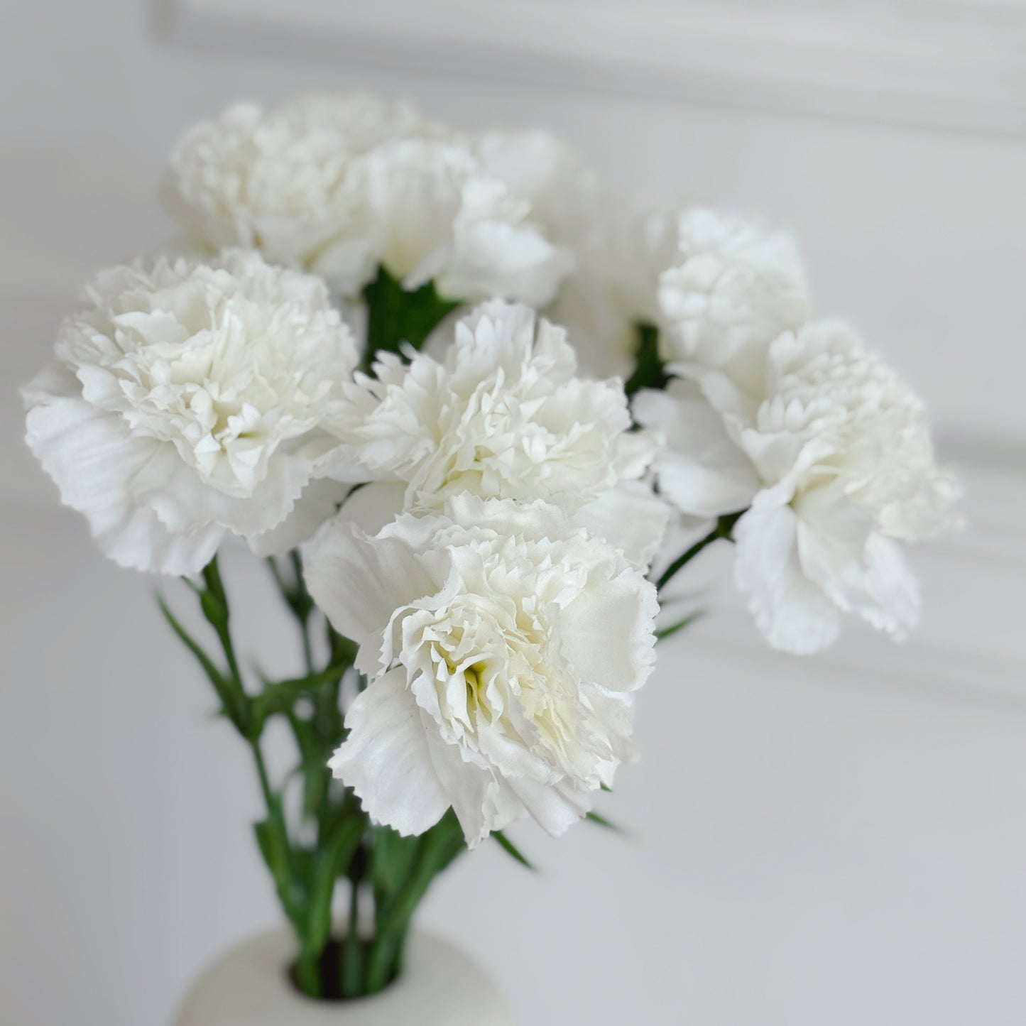 19" Real Touch Carnation Flower Stem