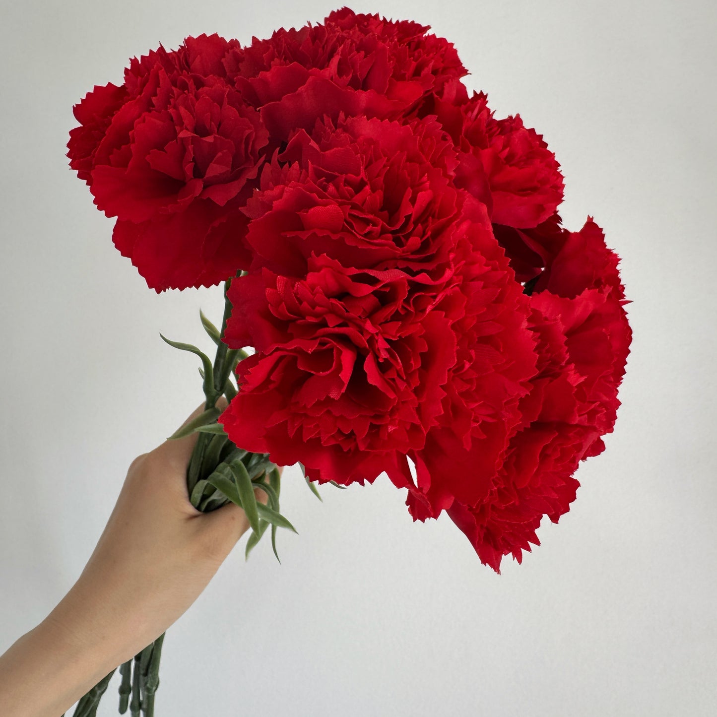 19" Real Touch Carnation Flower Stem