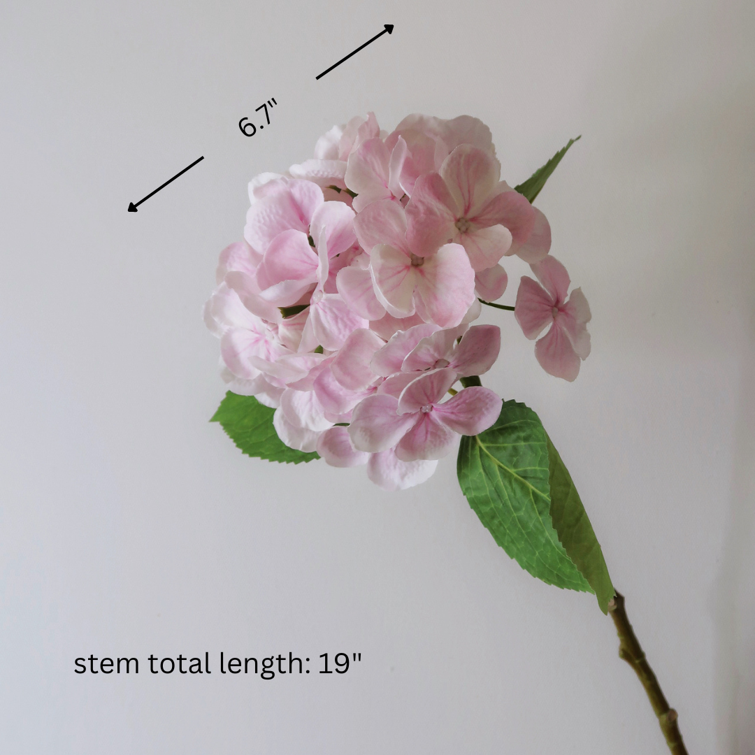 19" Faux Hydrangea Stem