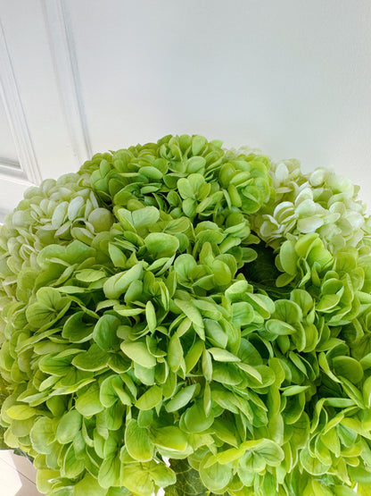 Real Touch Hydrangea Stem High Quality Realistic Artificial Hydrangea Flower Faux Green Hydrangea