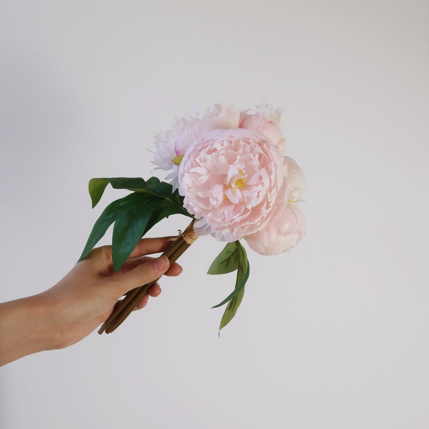 7 Stems Faux Peony Bouquet