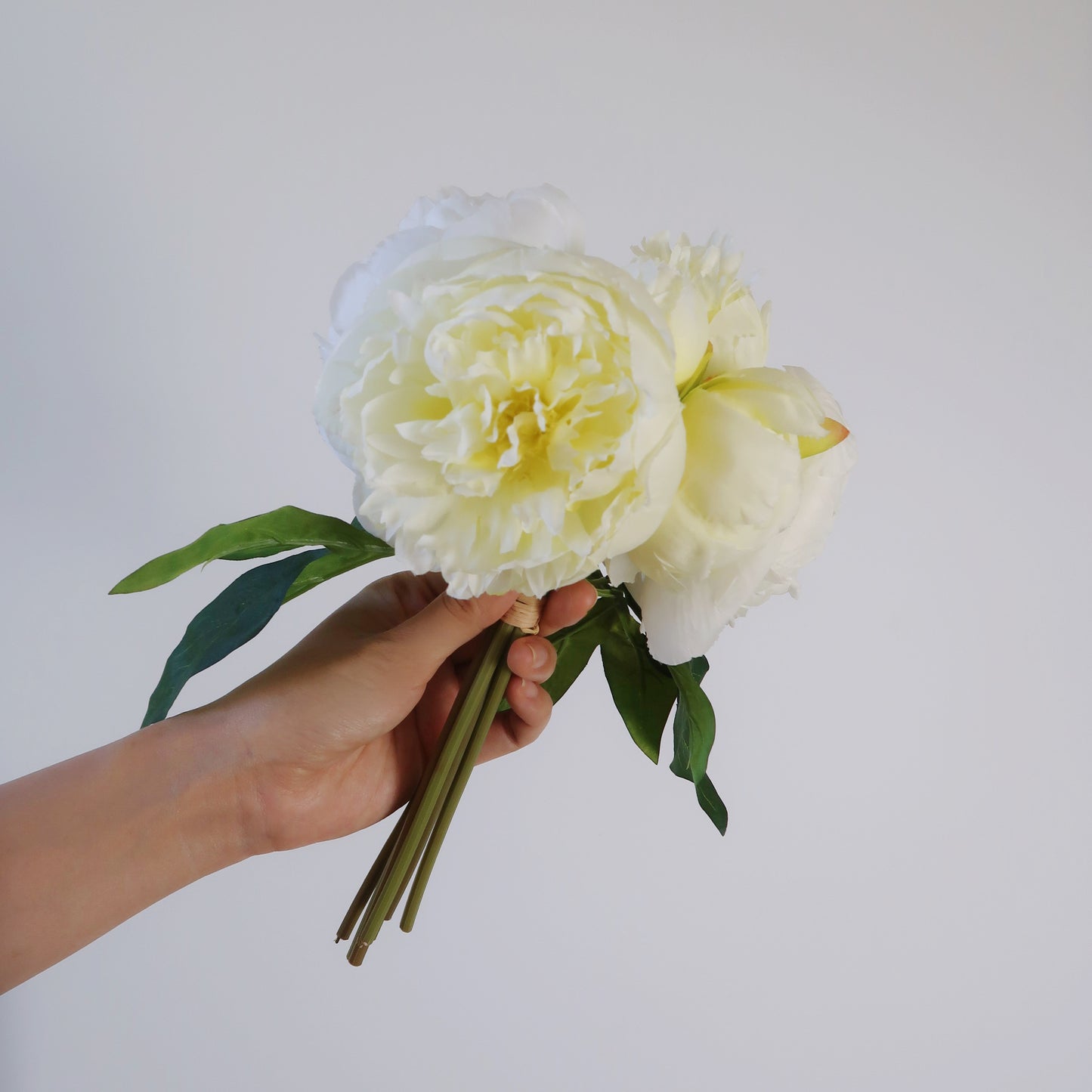 7 Stems Faux Peony Bouquet