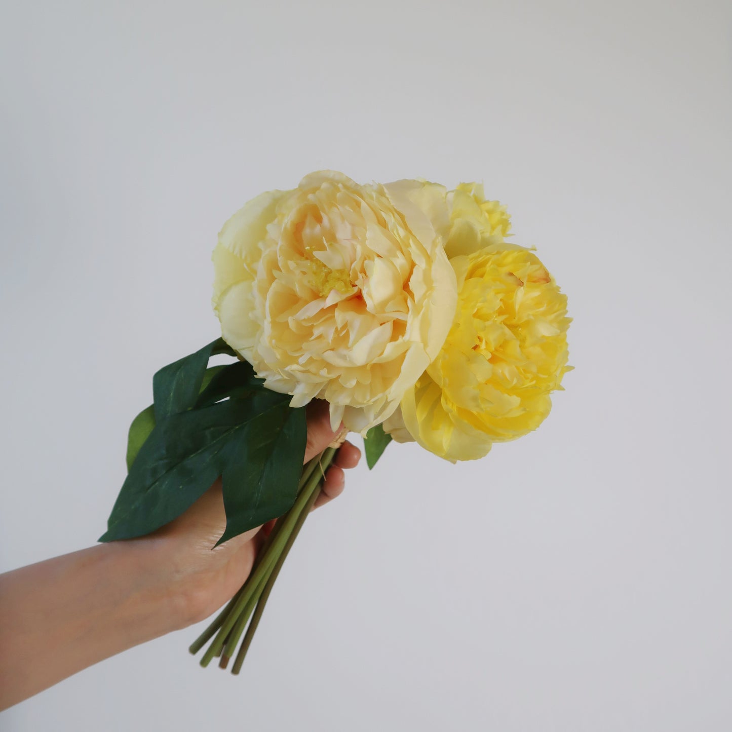 7 Stems Faux Peony Bouquet