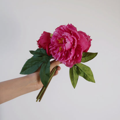 7 Stems Faux Peony Bouquet