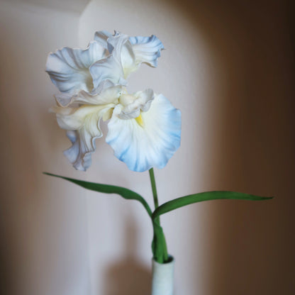 29" Faux Iris Flower Branch