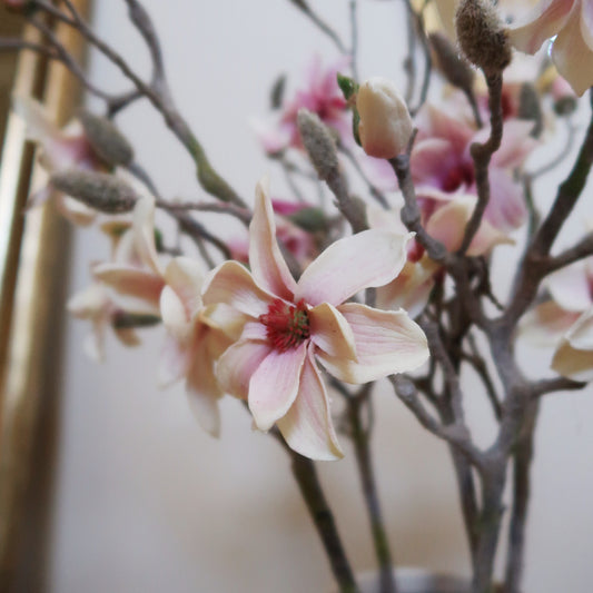 28" Faux Magnolia Branch