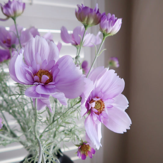 30" Faux Cosmo Daisy Flower Branch