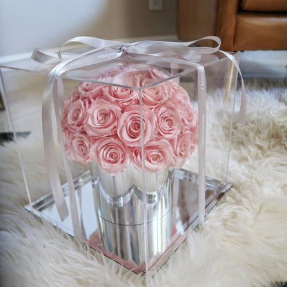 Pink Preserved Real Rose Bouquet | Eternity Rose Bouquet