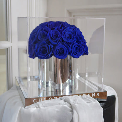 Blue Preserved Real Rose Bouquet | Eternity Rose Bouquet