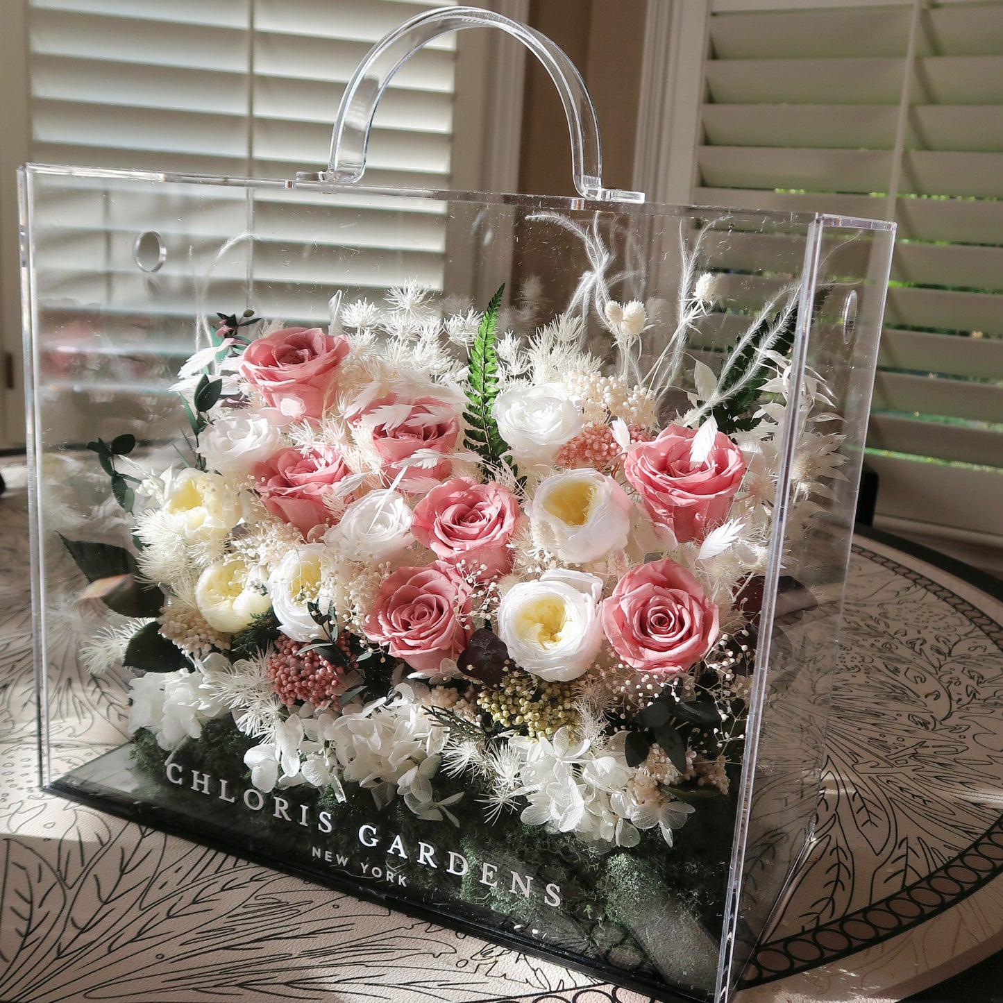 Preserved Mixed Real Flower Arrangement