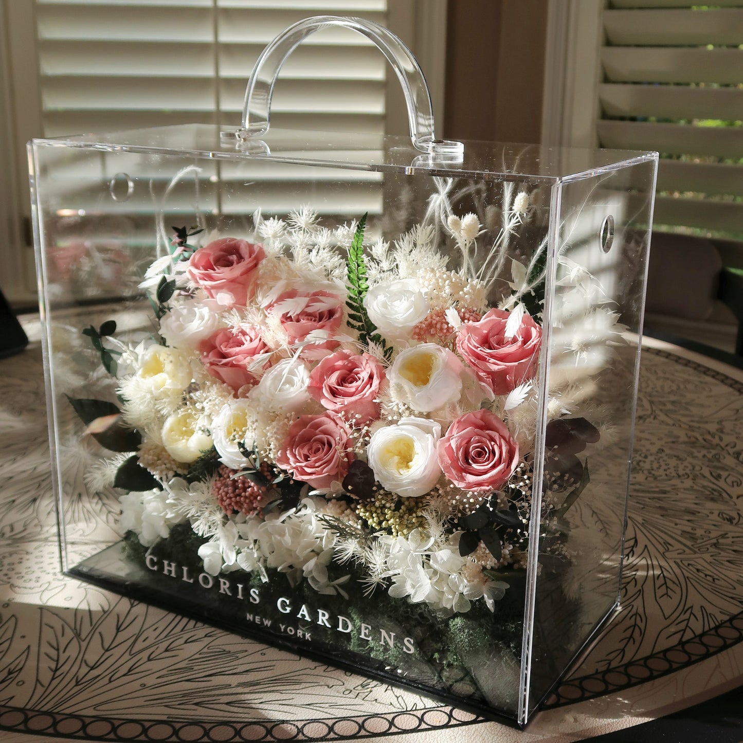 Preserved Mixed Real Flower Arrangement