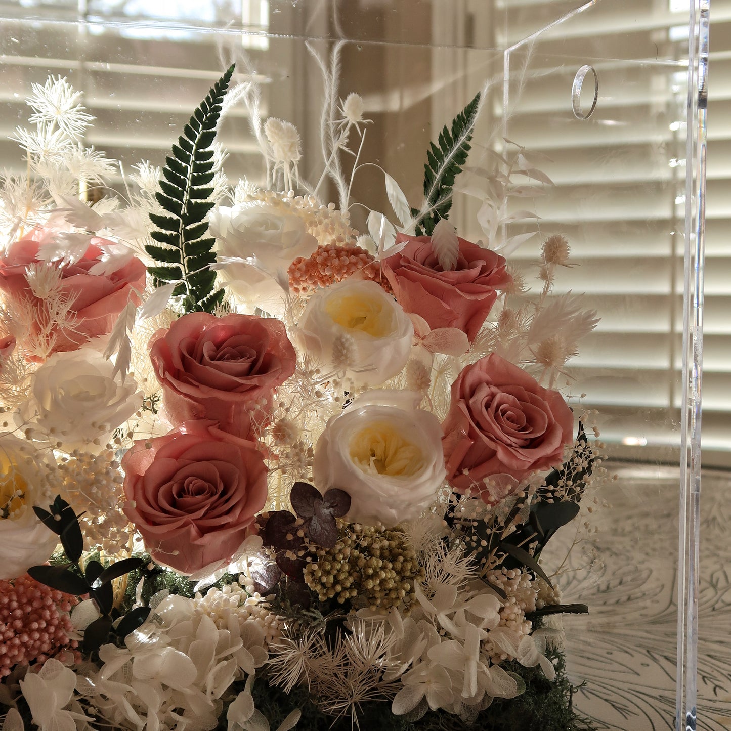 Preserved Mixed Real Flower Arrangement