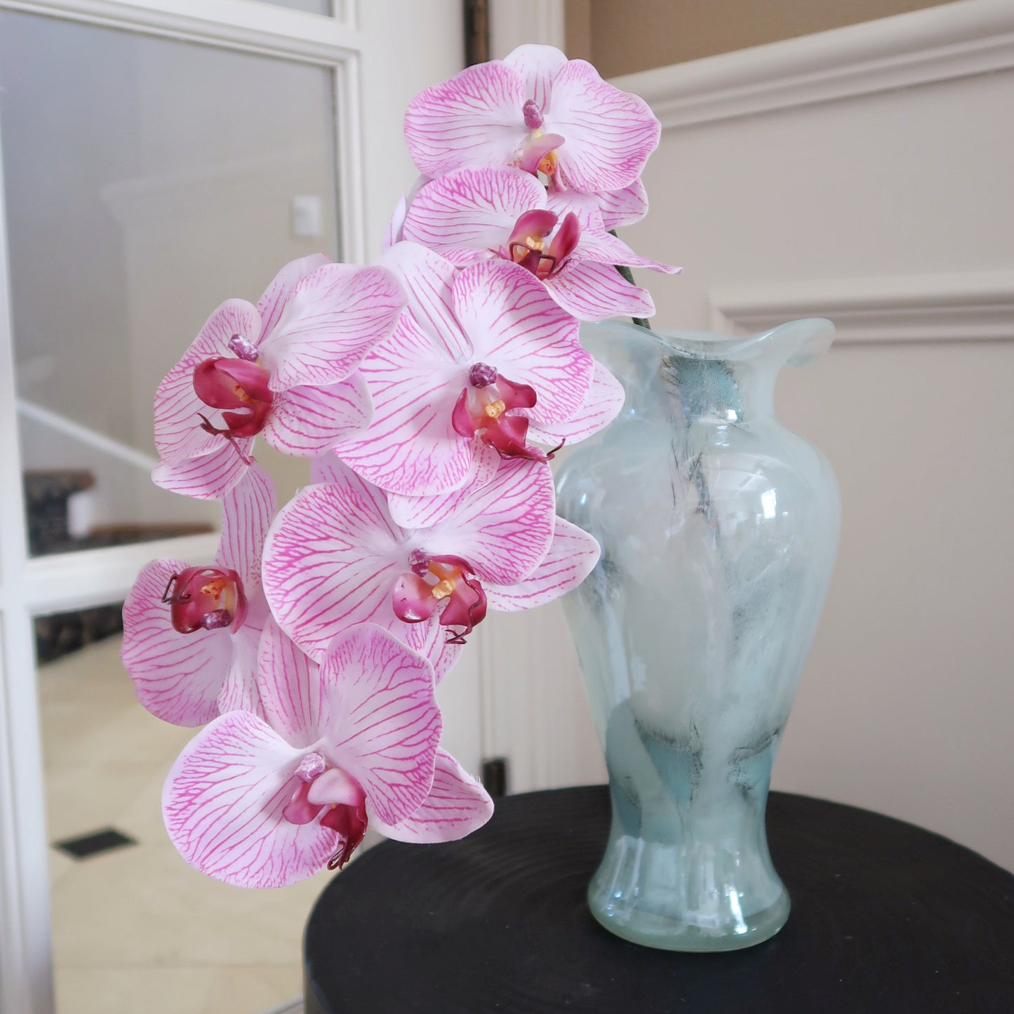 8-Head 32" Pink Orchid Stem