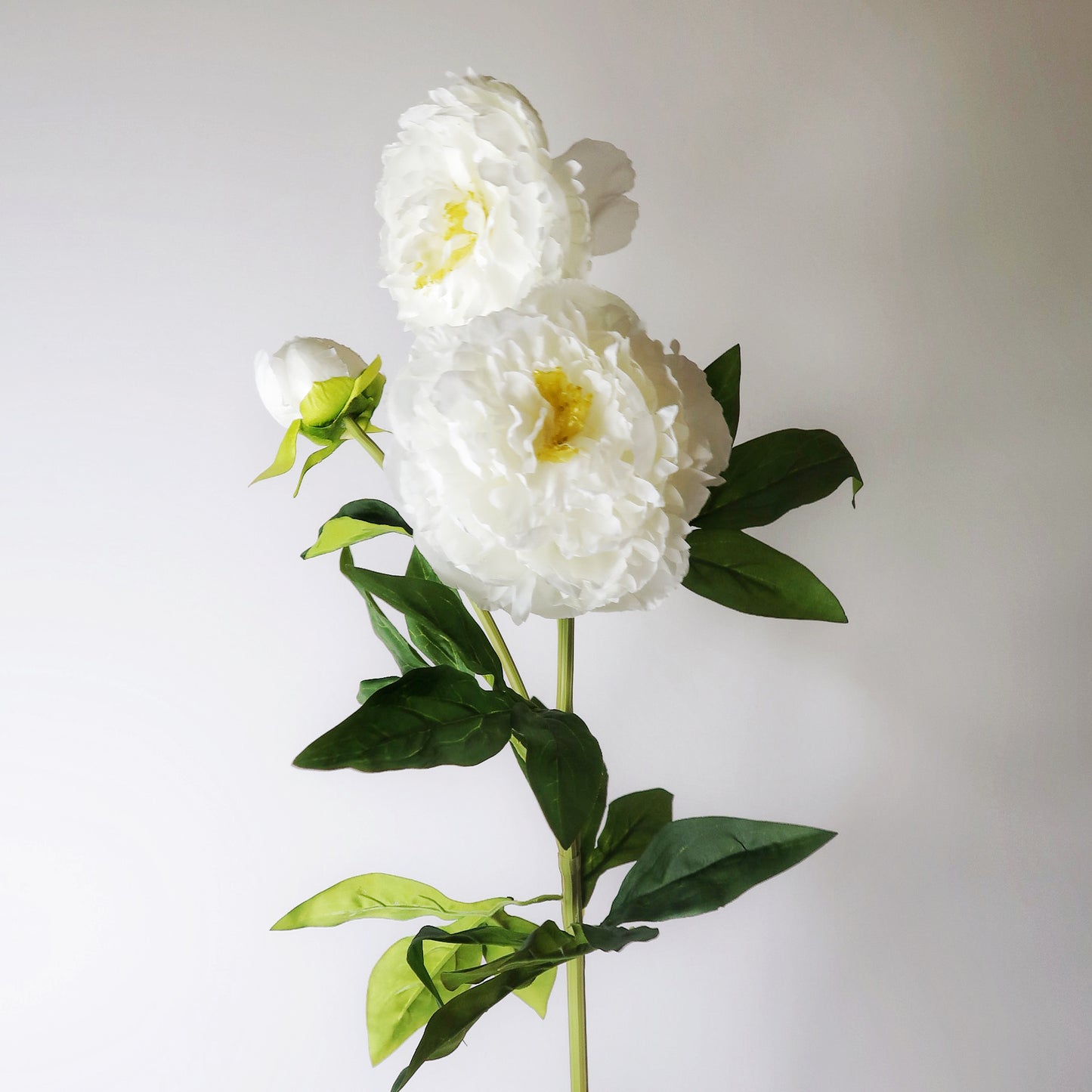 29" 3-Head Faux Peony Branch