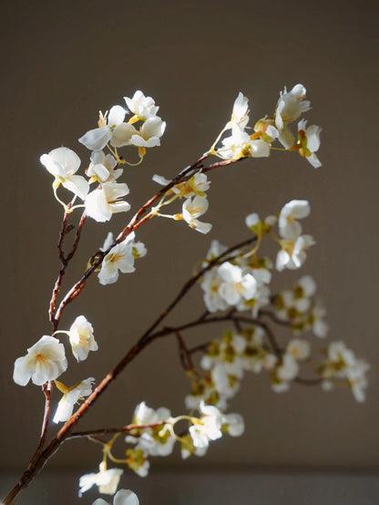 high quality faux cherry blossom branches Artificial cherry blossom white pink home decor faux flower