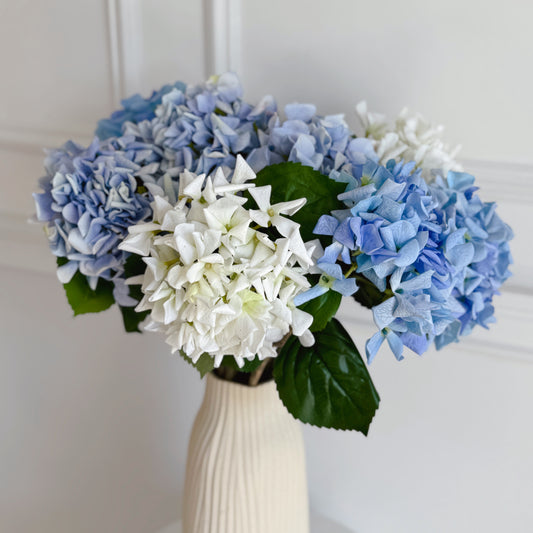 24" Real Touch Curl-Edge Hydrangea Stem