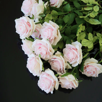 High Quality Faux Real Touch Rose Bouquet Most Realistic Artificial Roses for Gifting and Home Decor Valentine's Day Gift Birthday Gift Mother's Day Gift Eternity Roses Pink Rose Bouquet