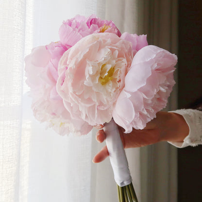 14 Heads Bridal Peony Wedding Bouquet