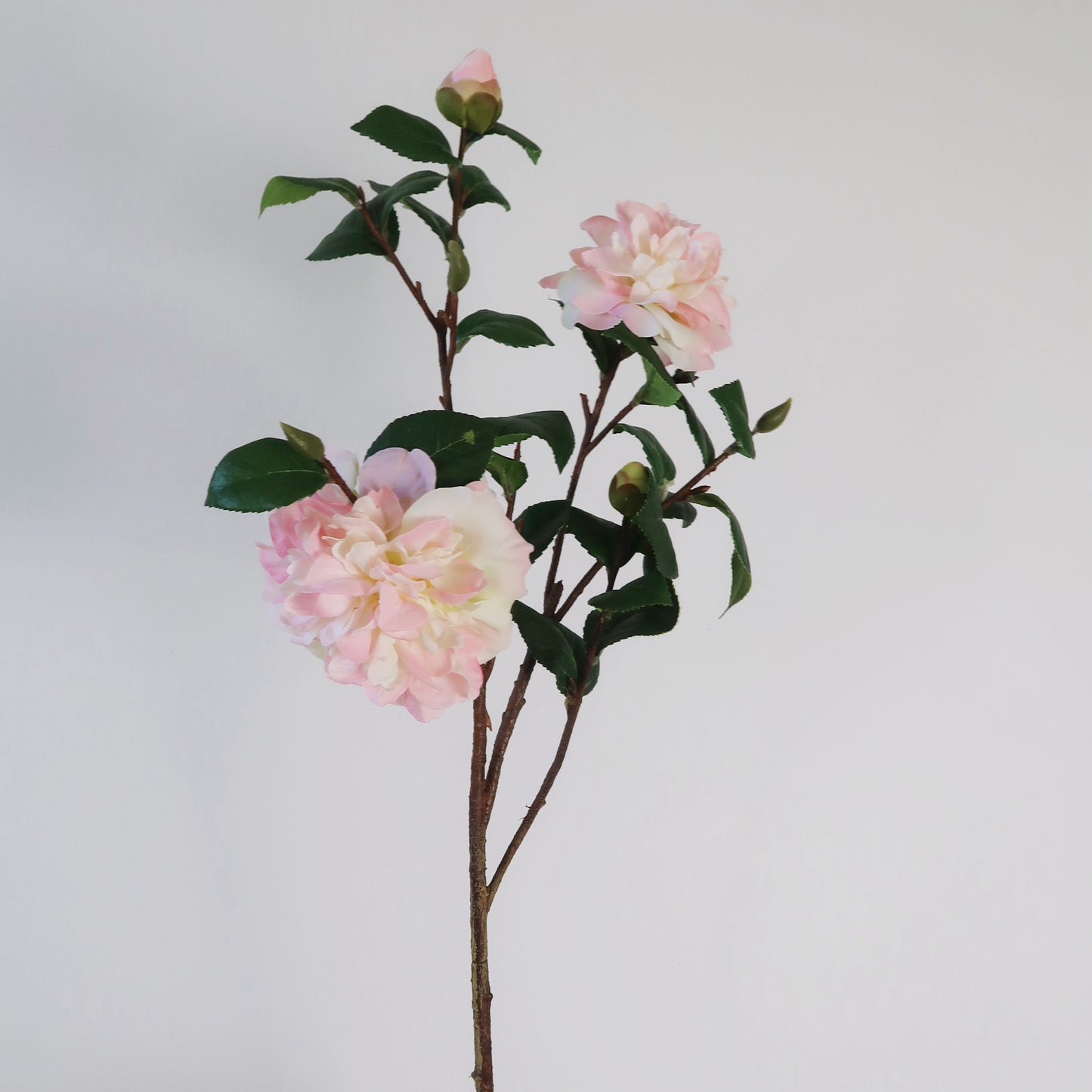 22" Faux Camellia Branch