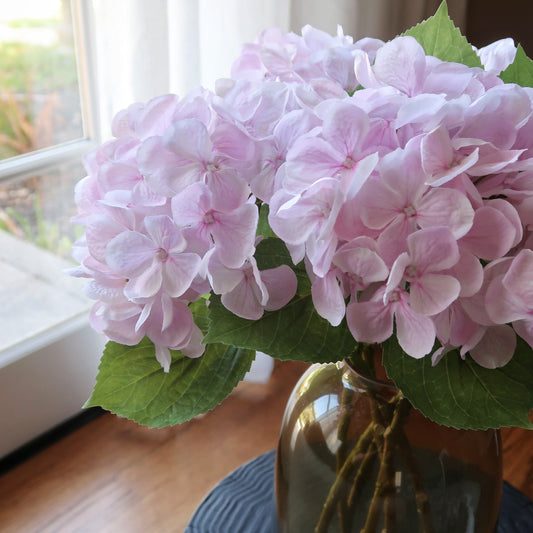 19" Faux Hydrangea Stem