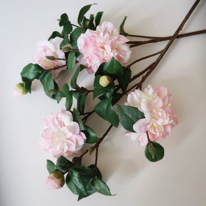 22" Faux Camellia Branch