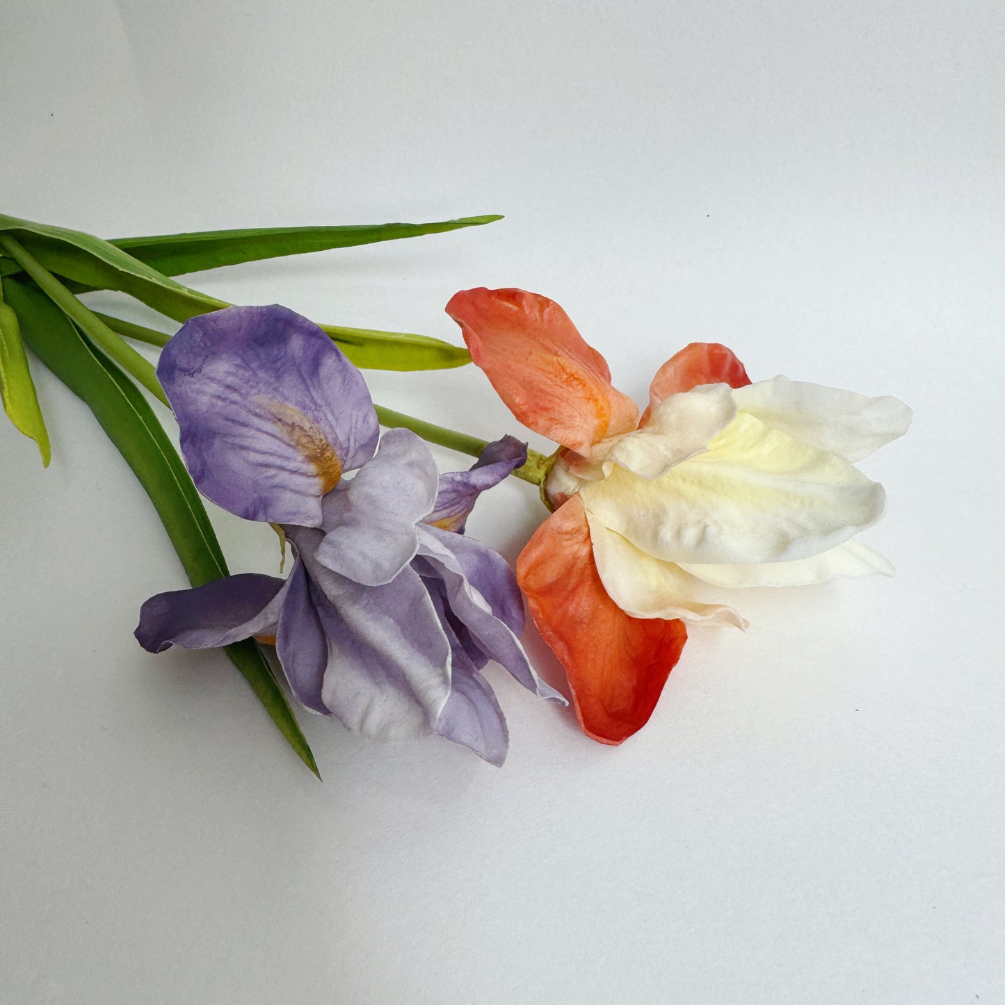 23" Faux Iris Flower Branch