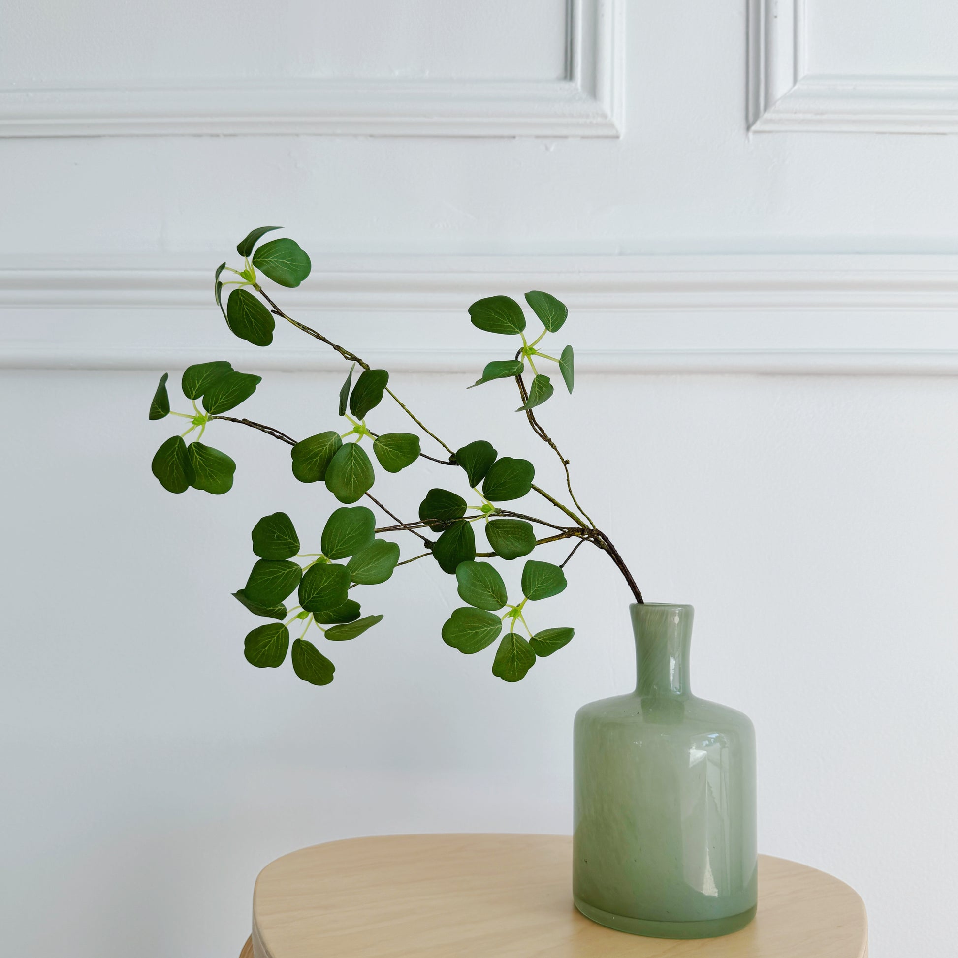 High quality Greenery home decor branch with green leaves red leaves faux twigs fake stems Japanese Zen Style Minimalism Home Decor Spring Fall Winter