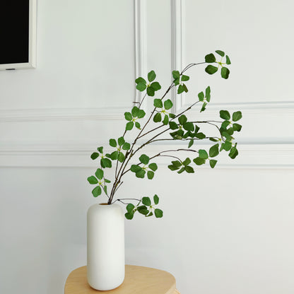 High quality Greenery home decor branch with green leaves red leaves faux twigs fake stems Japanese Zen Style Minimalism Home Decor Spring Fall Winter