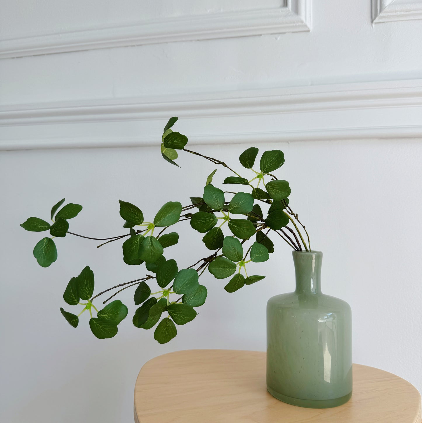 High quality Greenery home decor branch with green leaves red leaves faux twigs fake stems Japanese Zen Style Minimalism Home Decor Spring Fall Winter