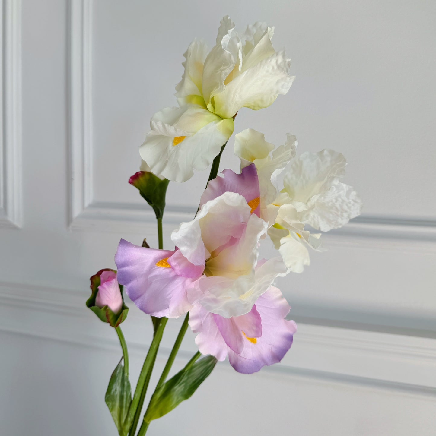 31" Faux Iris Flower Branch