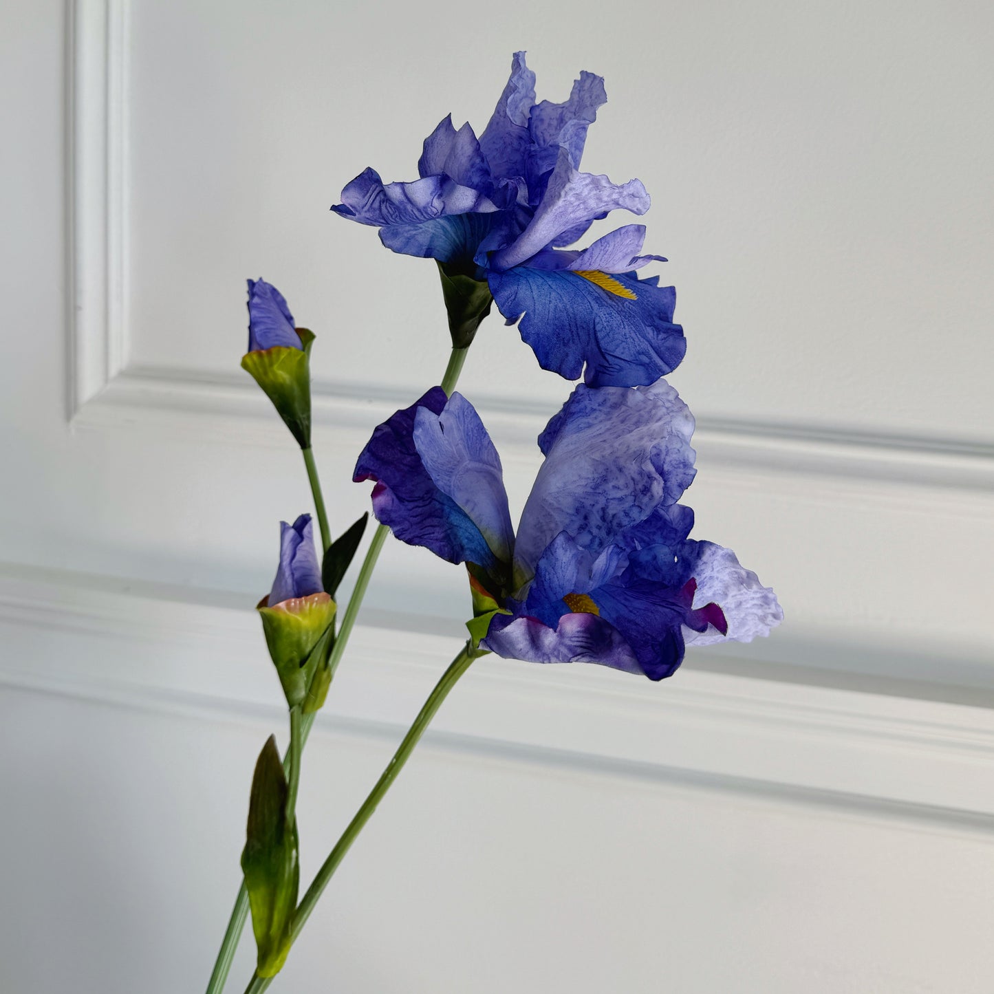 31" Faux Iris Flower Branch