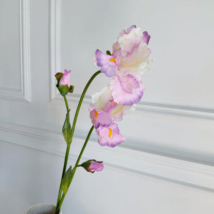 31" Faux Iris Flower Branch