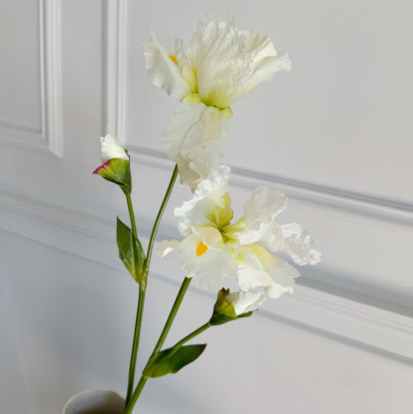 31" Faux Iris Flower Branch