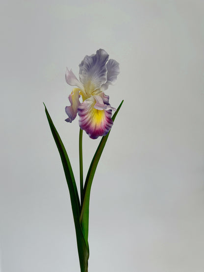 29" Faux Iris Flower Branch