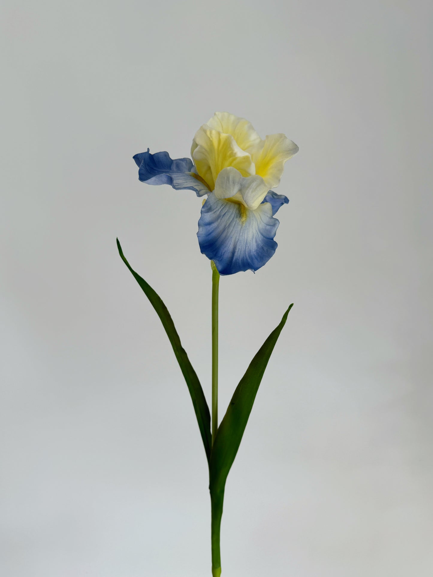 29" Faux Iris Flower Branch