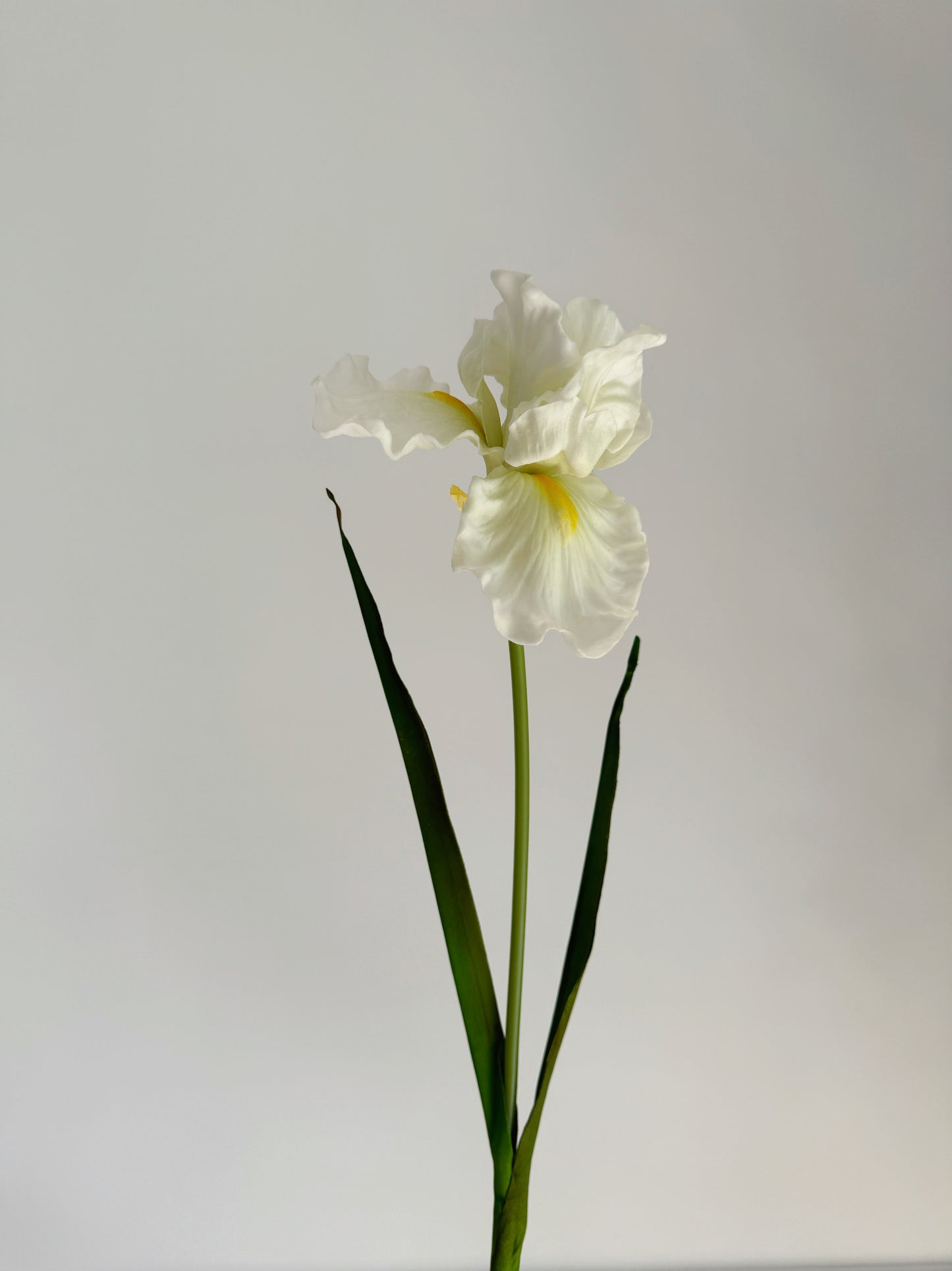 29" Faux Iris Flower Branch