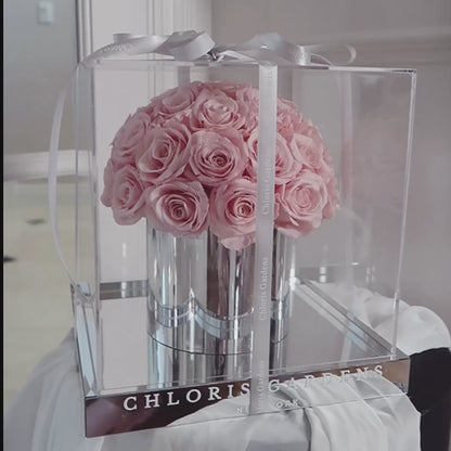 Pink Preserved Real Rose Bouquet | Eternity Rose Bouquet